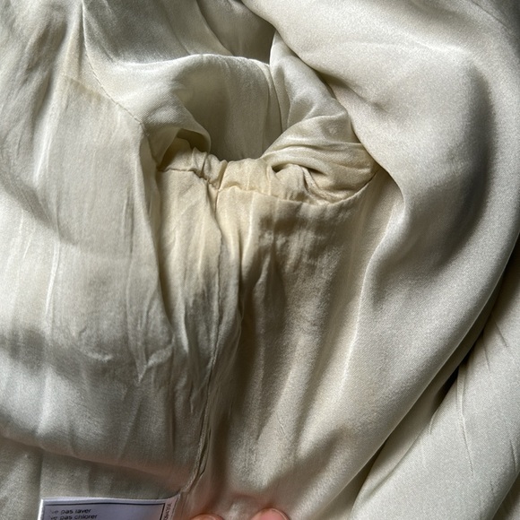 Chanel Vintage Tweed Cream Light Gray Wool Blend Long Sleeve Jacket | Sz 8 EU40 - Picture 7 of 9